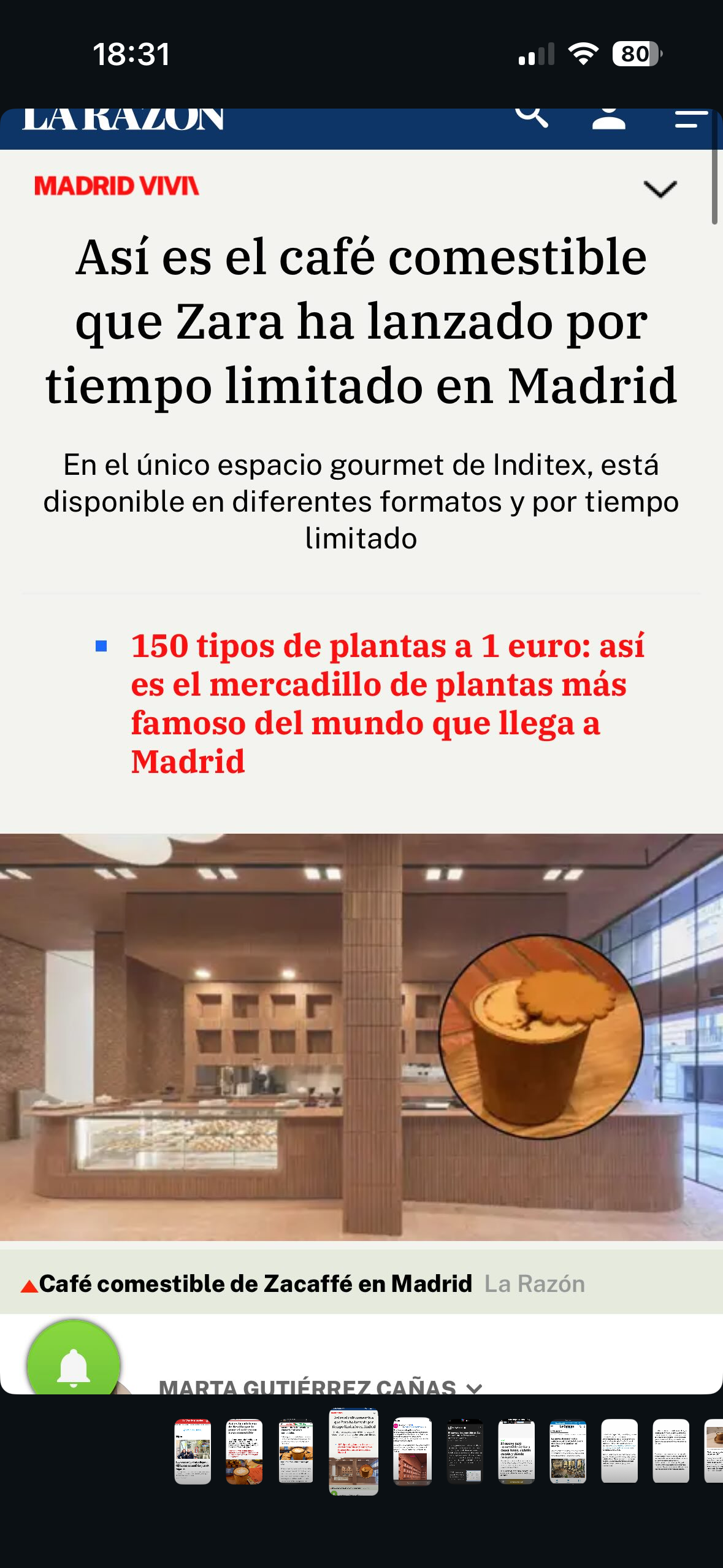 Vasos comestibles en prensa